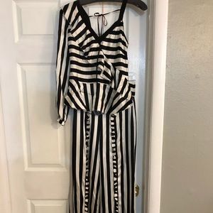 Silk stripped top and pant